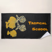 Tropische school strandlaken (Voorkant)