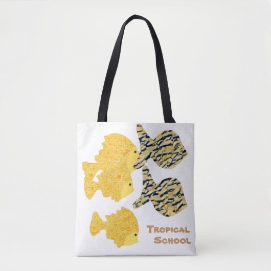 Tropische school tote bag (Voorkant)