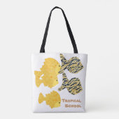 Tropische school tote bag (Achterkant)