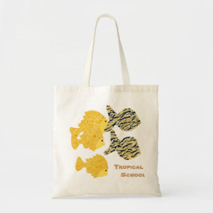 Tropische school tote bag