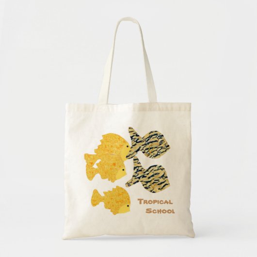 Tropische school tote bag (Voorkant)