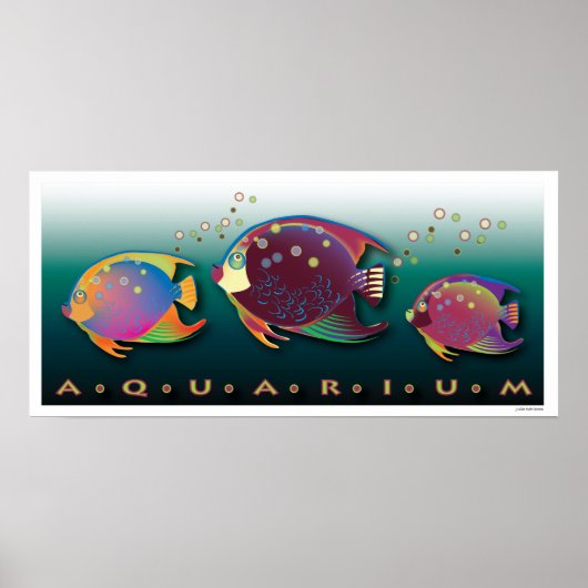 Tropische schoonheid Aquarium-Poster Poster (Voorkant)