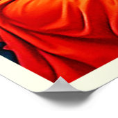 Tropische schoonheid en Blue Parrot Design Poster (Hoek)