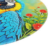 Tropische schoonheid en Blue Parrot Design Snijplank (Hoek)