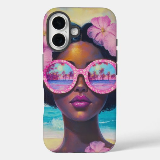 Tropische schoonheid in roze tinten Case-Mate iPhone case (Achterkant)