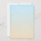 Tropische Seashell Beach Vrijgezellenfeest Kaart (Achterkant)