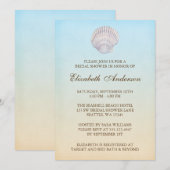 Tropische Seashell Beach Vrijgezellenfeest Kaart (Voorkant / Achterkant)