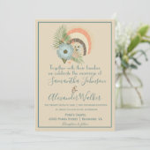 Tropische Seashell Classy Kaart (Staand voorkant)