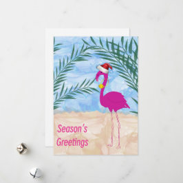 Tropische seizoenen groeten feestdagenkaart