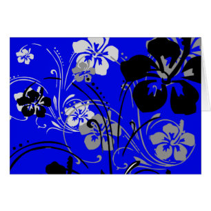 Tropische serenade-kaart (blauw)