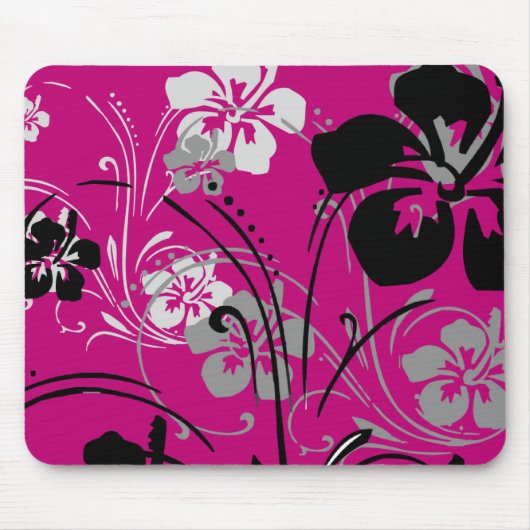 Tropische serenade (roze) Mousepad Muismat (Voorkant)