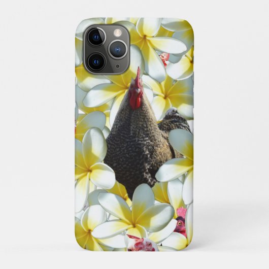 Tropische sereniteit: kip en Frangipanis Harmony Case-Mate iPhone Case (Achterkant)