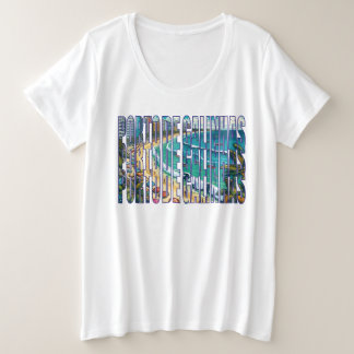 Tropische sereniteit Porto de Galinhas Souvenir Grote Maat T-shirt