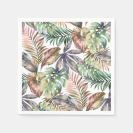 Tropische servetten Groene en Blush servetten Palm