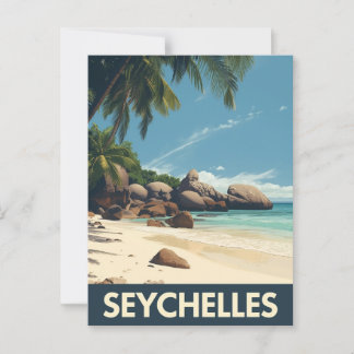 tropische Seychellen Briefkaart