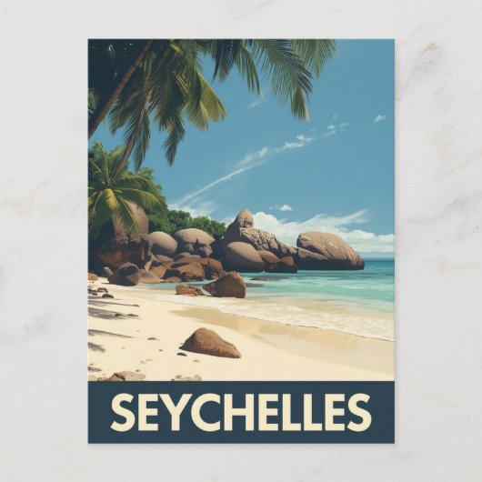 tropische Seychellen Briefkaart (Voorkant)