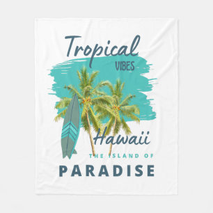 Tropische Sfeer Hawaï Eiland van Paradijs Fleece Deken