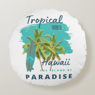 Tropische Sfeer Hawaï Eiland van Paradijs Rond Kussen