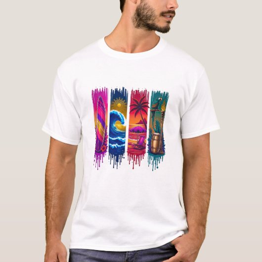 Tropische Sfeer 🌴☀️ | Heren T-Shirt (Voorkant)