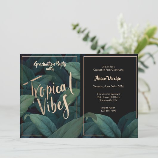 Tropische sfeer kaart (Staand voorkant)