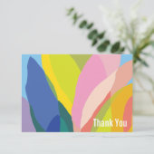 Tropische Sfeer Kleurrijk Bedankkaart (Staand voorkant)