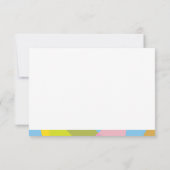 Tropische Sfeer Kleurrijk Bedankkaart (Achterkant)