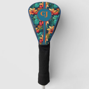 Tropische Sfeer Teal Blauw Groen Golfhoofdhoes Golfheadcover