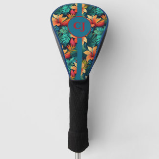 Tropische Sfeer Teal Blauw Groen Golfhoofdhoes Golfheadcover