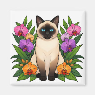 tropische siamees kat magneet
