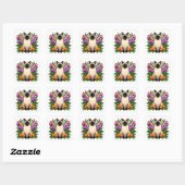 tropische Siamese kat stickers (Vel)