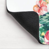 Tropische sinaasappel met je monogram muismat (Hoek)