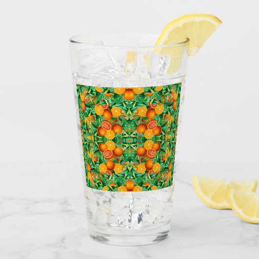 TROPISCHE SINAASAPPELS GLASTUMBLER GLAS (Achterkant ijs)