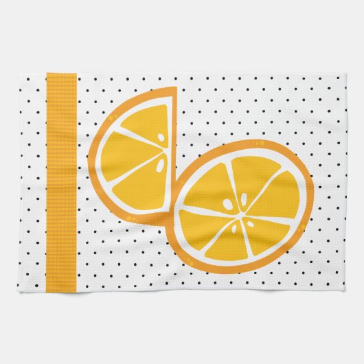 Tropische Sinaasappels plakjes Wedges Citrus Summe Theedoek (Horizontaal)