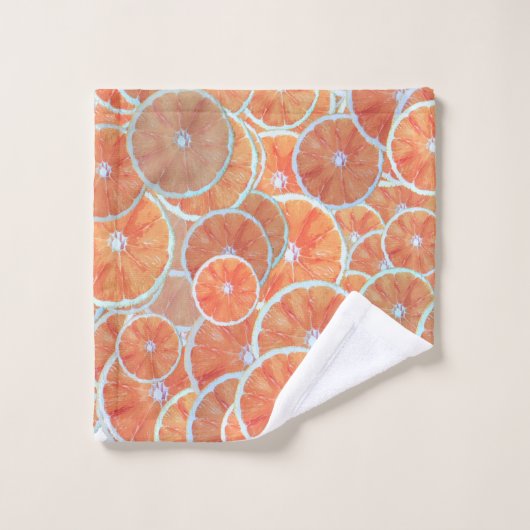 Tropische Sinaasappels van citrusvruchten Tangerin Bad Handdoek (Wasdoekje)
