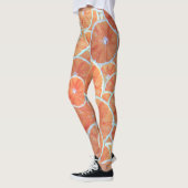 Tropische Sinaasappels van citrusvruchten Tangerin Leggings (Links)