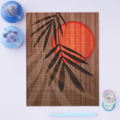 Tropische Sjabloon van de Bamboe & Red Moon Flyer (Enkel)