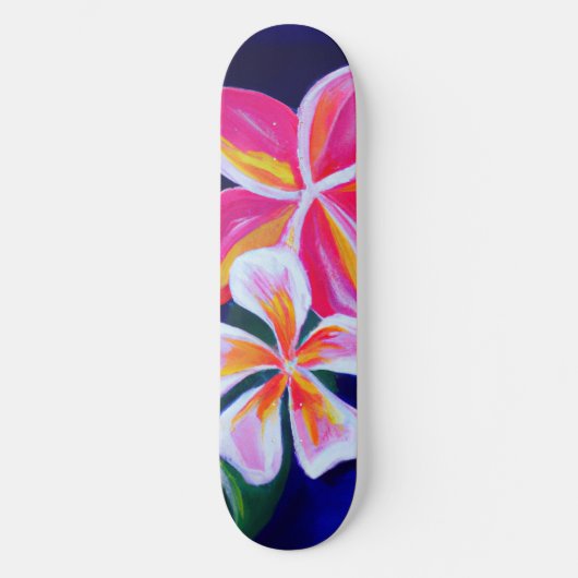 Tropische skateboard-plumerie persoonlijk skateboard (Voorkant)