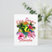 Tropische sleutel Largo Florida Keys Briefkaart (Staand voorkant)