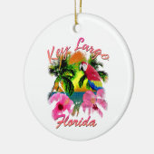 Tropische sleutel Largo Florida Keys Keramisch Ornament (Links)