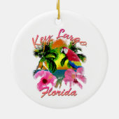 Tropische sleutel Largo Florida Keys Keramisch Ornament (Achterkant)