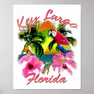 Tropische sleutel Largo Florida Keys Poster