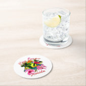 Tropische sleutel Largo Florida Keys Ronde Kartonnen Onderzetter (Insitu)