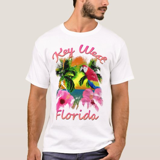 Tropische sleutel West Florida Keys T-shirt (Voorkant)