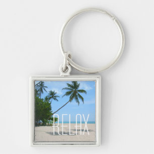 Tropische Sleutelhanger van het strand "Relax"