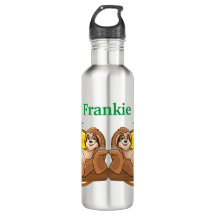 Tropische sleuven Roestvrij stalen flesje