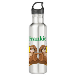 Tropische sleuven Roestvrij stalen flesje Waterfles