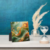 Tropische Smaragd-Amber Werveling Fotoplaat (Insitu)