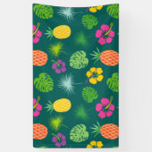 Tropische Smoothie Kunst Spandoek (Verticaal)