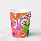 Tropische smoothie papieren bekers (Voorkant)