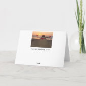 Tropische Sneeuwman Feestdagen Kaart (Achterkant)